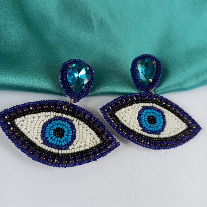 Diamond Evil Eye Earrings – Nomie